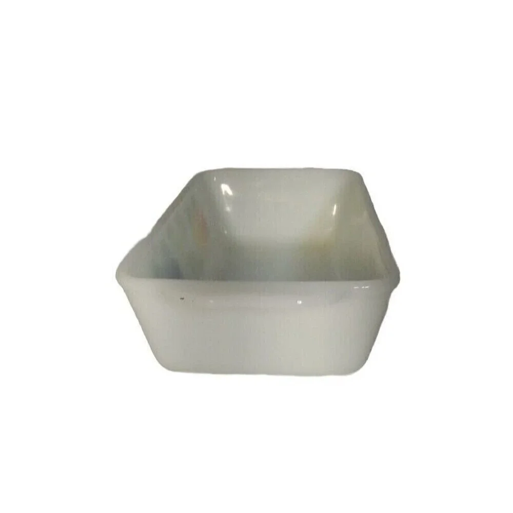 Vintage‎ Fire King Milk Glass Baking Dish Fruit Design Rectangular Casserole Pan